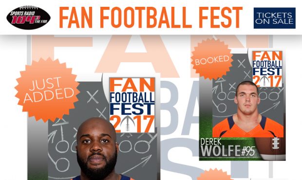 Denver Broncos safety Darian Stewart joins teammates Derek Wolfe and Brandon Marshall to help kick ...