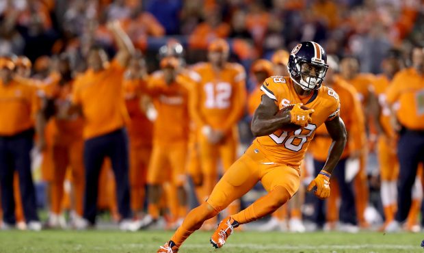 SAN DIEGO, CA - OCTOBER 13:  Demaryius Thomas #88 of the Denver Broncos runs the ball during the fi...