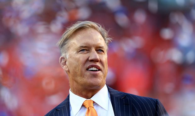 DENVER, CO - JANUARY 19:  John Elway, executive vice president of football operations for the Denve...