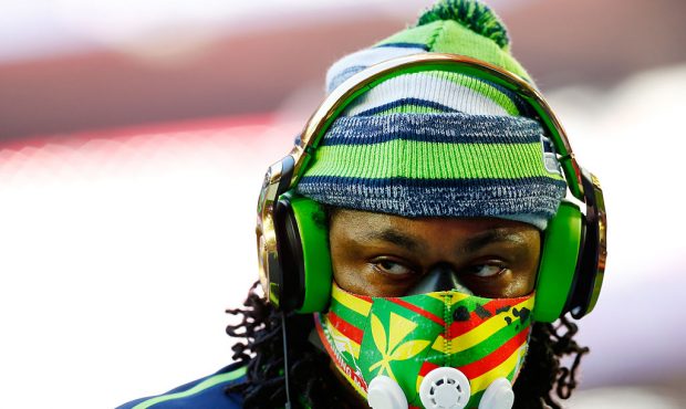 during Super Bowl XLVIII at University of Phoenix Stadium on February 1, 2015 in Glendale, Arizona....