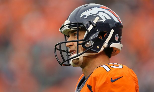 DENVER, CO - OCTOBER 30:  Quarterback Trevor Siemian #13 of the Denver Broncos during the fourth qu...