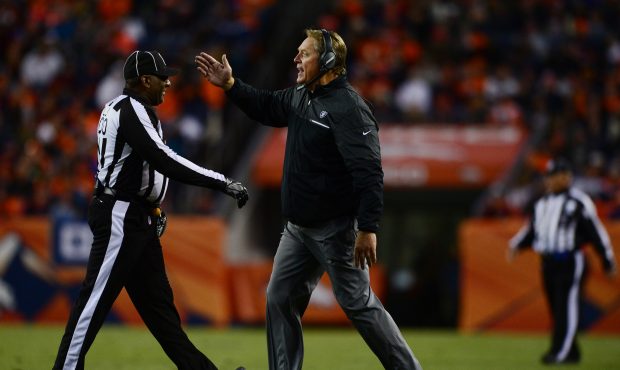 DENVER, CO - JANUARY 1: Head coach Jack Del Rio of the Oakland Raiders in the fourth quarter of the...