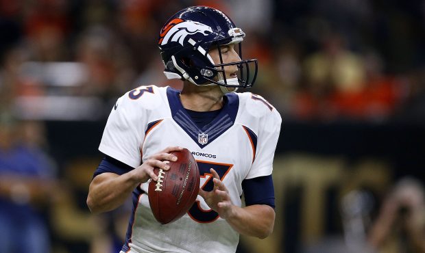 NEW ORLEANS, LA - NOVEMBER 13: Trevor Siemian #13 of the Denver Broncos throws the ball during the ...