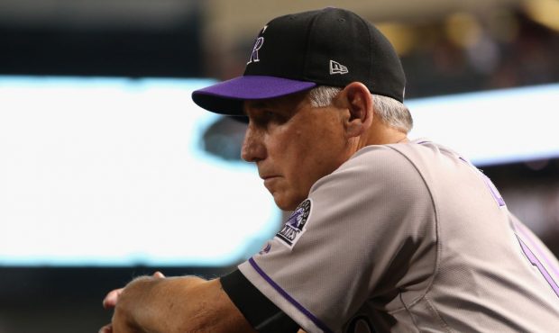 during the National League Wild Card game at Chase Field on October 4, 2017 in Phoenix, Arizona....