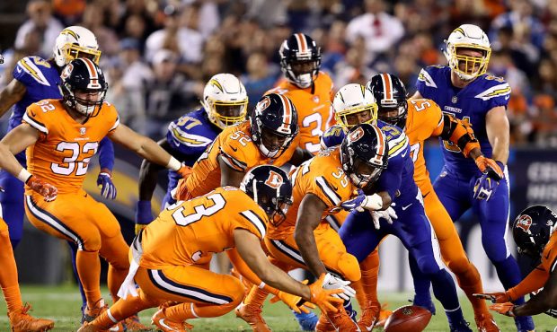 during the first half of a game at Qualcomm Stadium on October 13, 2016 in San Diego, California....