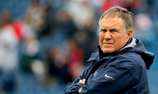 FOXBORO, MA - OCTOBER 29:  Head coach Bill Belichick of the New England Patriots looks on before a ...