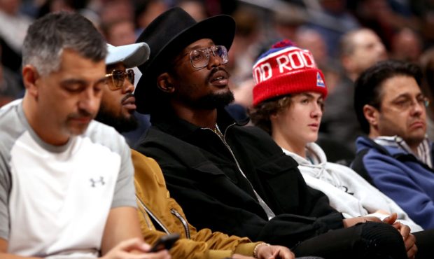 DENVER, CO - NOVEMBER 17:  Von Miller of the Denver Broncos watches the Denver Nuggets play the New...