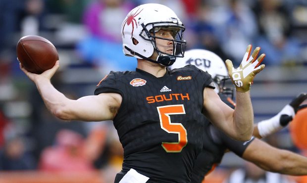 Kyle Lauletta #5 of the South team throws the ball during the second half of the Reese's Senior Bow...