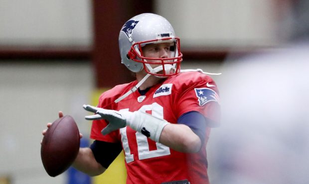 during the New England Patriots practice on January 31, 2018 at Winter Park in Eden Prairie, Minnes...