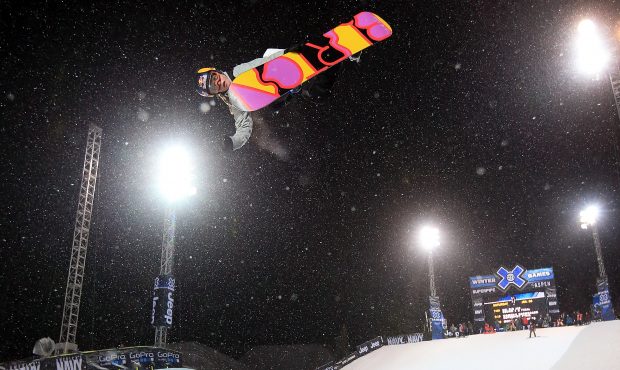 ASPEN, CO - JANUARY 26:  Arielle Gold does a backside air during practice as she went on to finish ...
