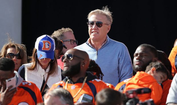 Super Bowl 50 Champion Denver Broncos at the Denver City and County Building on February 9, 2016 in...