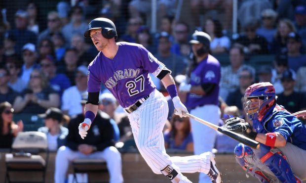 against the Colorado Rockies at Salt River Fields at Talking Stick on March 5, 2018 in Scottsdale, ...