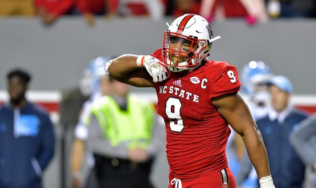 Bradley Chubb #9 of the North Carolina State Wolfpack....