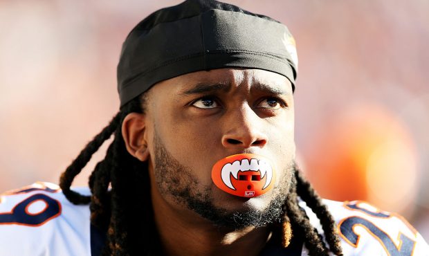 Bradley Roby #29 of the Denver Broncos looks on prior to Super Bowl 50 at Levi's Stadium on Februar...