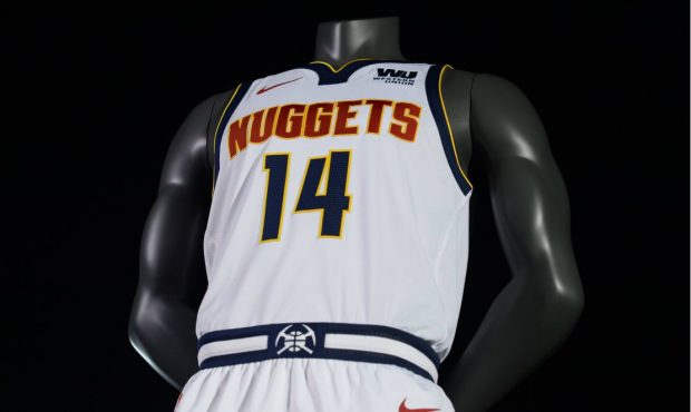 The Denver Nuggets unveiled a new color scheme, logos and uniforms on Wednesday during a VIP event ...