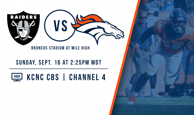 The Denver Broncos welcome in a familiar foe as the Oakland Raiders head into Broncos Stadium at Mi...