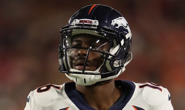 GLENDALE, AZ - AUGUST 30:  Wide receiver Isaiah McKenzie #16 of the Denver Broncos during the prese...