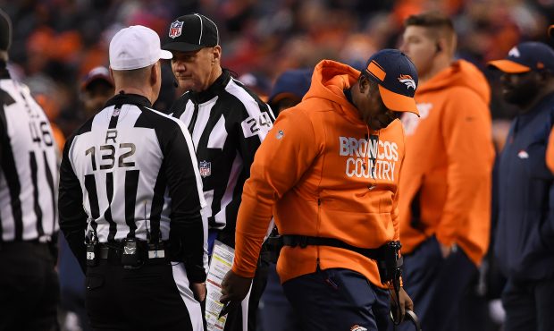 Head coach Vance Joseph of the Denver Broncos during the third quarter. The Denver Broncos hosted t...