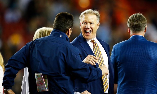 SANTA CLARA, CA - FEBRUARY 07: Head coach Gary Kubiak of the Denver Broncos and Broncos general man...