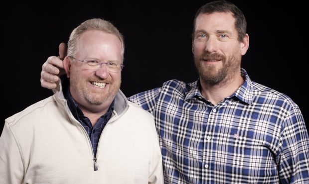 "The Drive" hosts Darren "DMac" McKee, left, and Tom Nalen. Photo by Shawn Gates/Bonneville Denver...