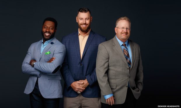 From left: Nick Ferguson, Tyler Polumbus and Darren "DMac" McKee (Photo by Denver Headshots)...