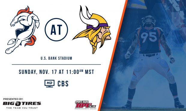 Broncos-Vikings Game Day Notes...