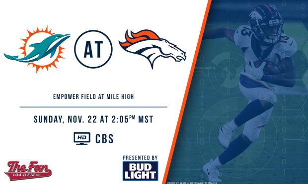 Week 11 – Broncos vs. Dolphins...