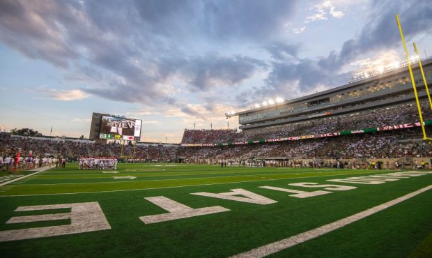 FORT COLLINS, CO - SEPTEMBER 08: A general view of Sunny Lubick Field during a game between the Ark...