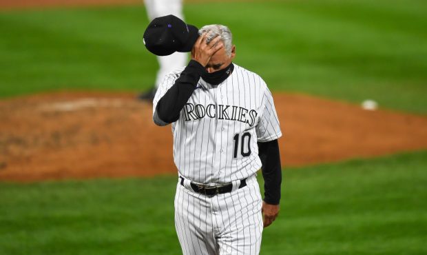 DENVER, CO - SEPTEMBER 17: Colorado Rockies manager Bud Black (10) walks to the dugout after a pitc...