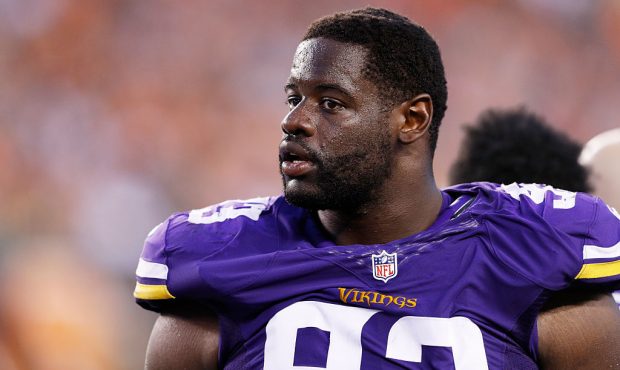 CINCINNATI, OH - AUGUST 12: Shamar Stephen #93 of the Minnesota Vikings looks on during an NFL pres...