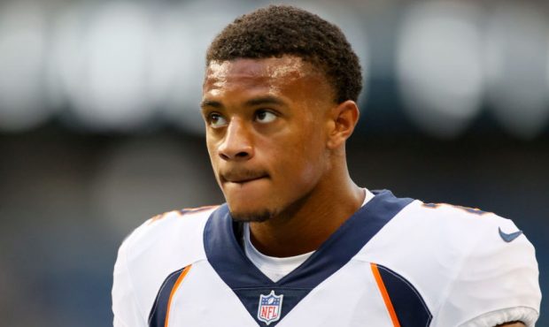 SEATTLE, WASHINGTON - AUGUST 21: Cornerback Pat Surtain II #2 of the Denver Broncos looks on before...