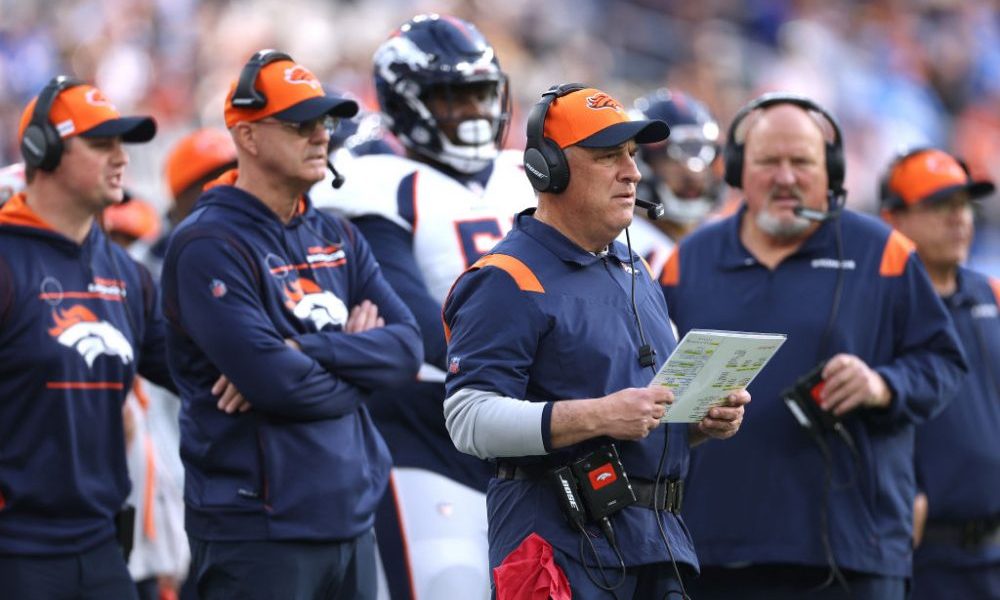 INGLEWOOD, CALIFORNIA - JANUARY 02: Head coach Vic Fangio of the Denver Broncos during a 34-13 loss...