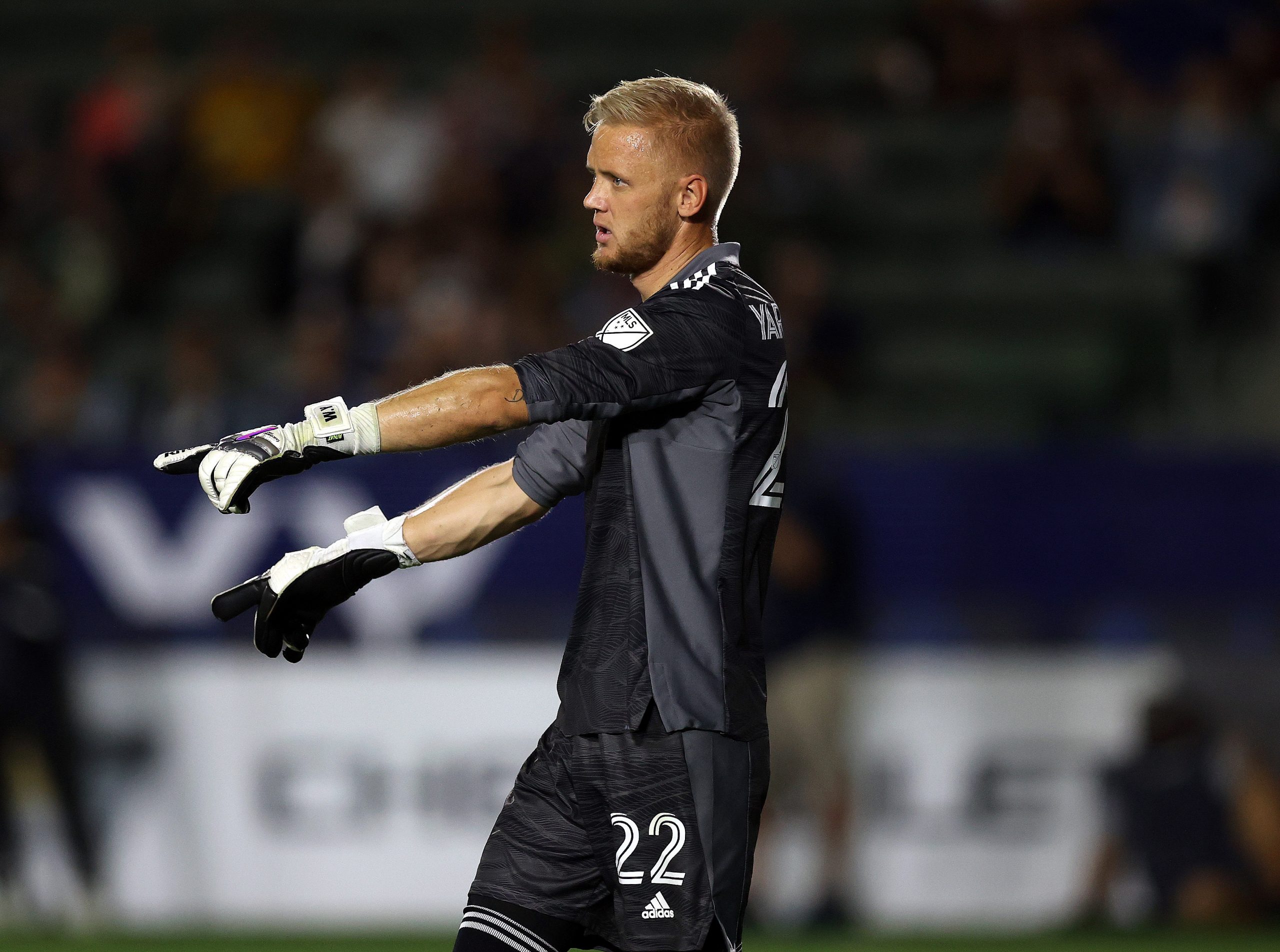 CARSON, CALIFORNIA - AUGUST 17:  William Yarbrough #22 of Colorado Rapids in the first half at Dign...