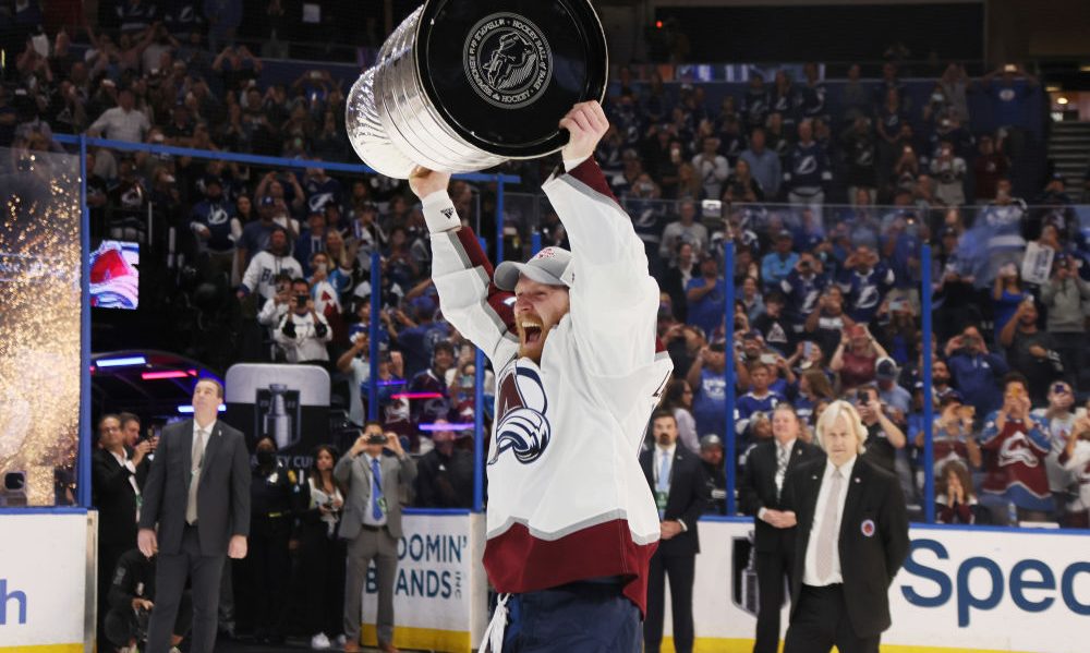 Landeskog with the Stanley Cup...