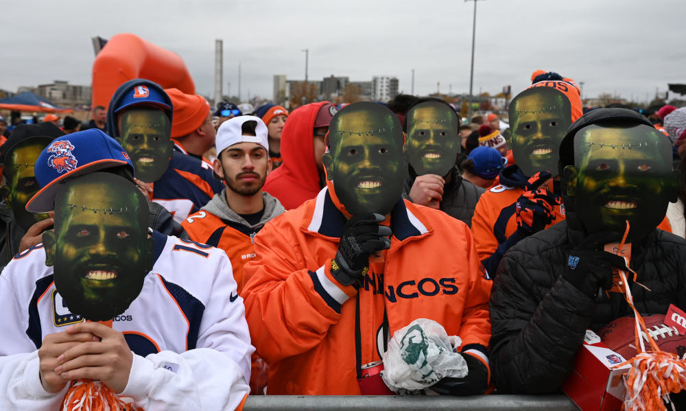 Fans in Von Miller costume...