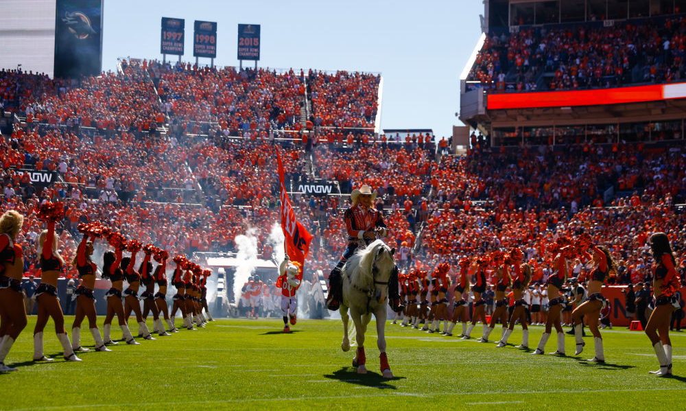 Broncos horse...