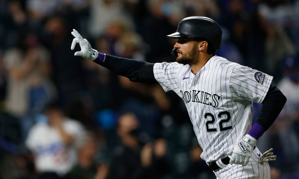 Rockies outfielder Sam Hilliard...
