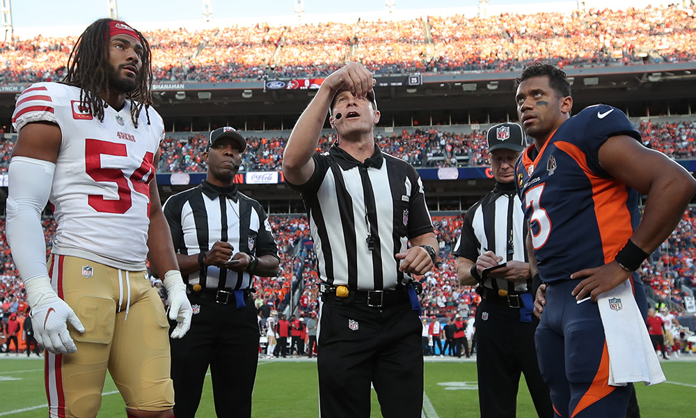 Broncos-49ers coin toss...