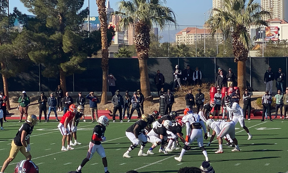 Shrine Bowl Day 2 West team...