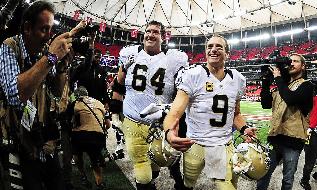 Drew Brees and Zach Strief...