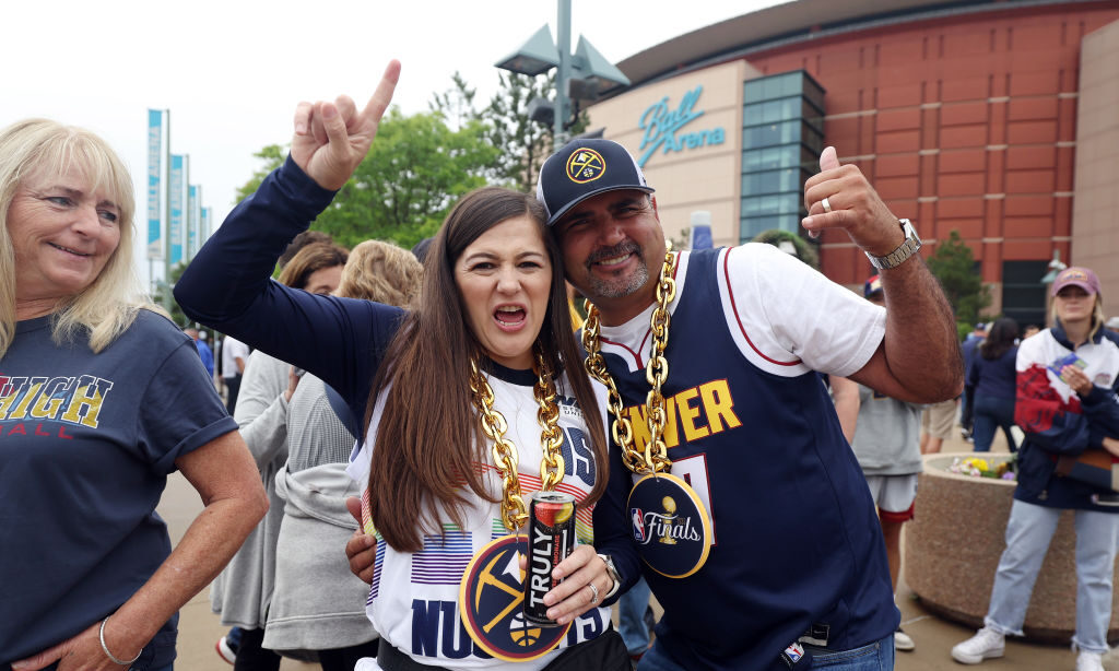 Nuggets fans at NBA Finals...