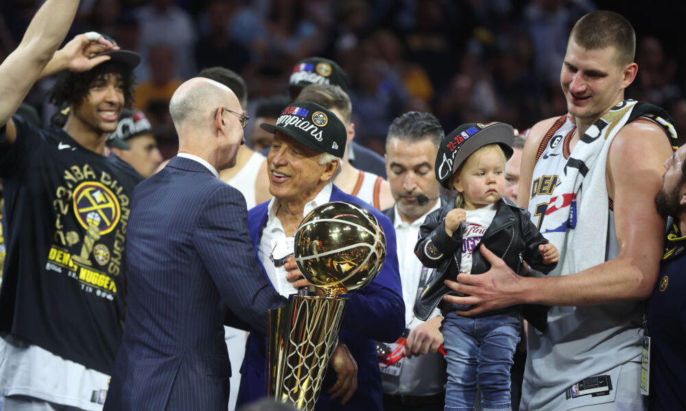 Nikola Jokic Stan Kroenke Adam Silver Nuggets...