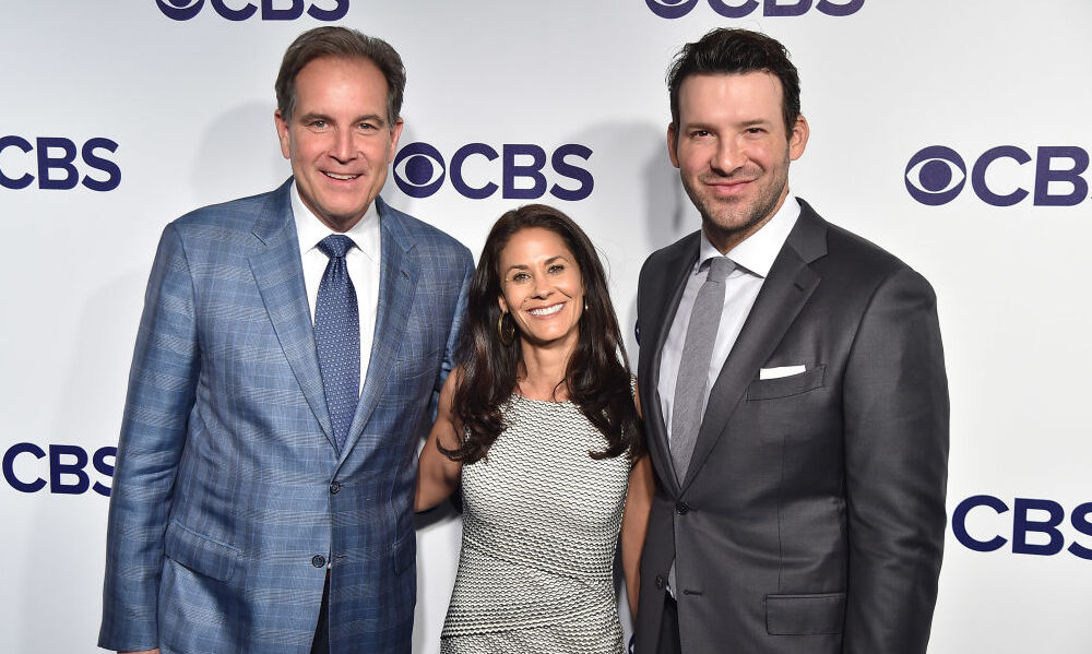 Jim Nantz Tony Romo Tracy Wolfson Broncos CBS...