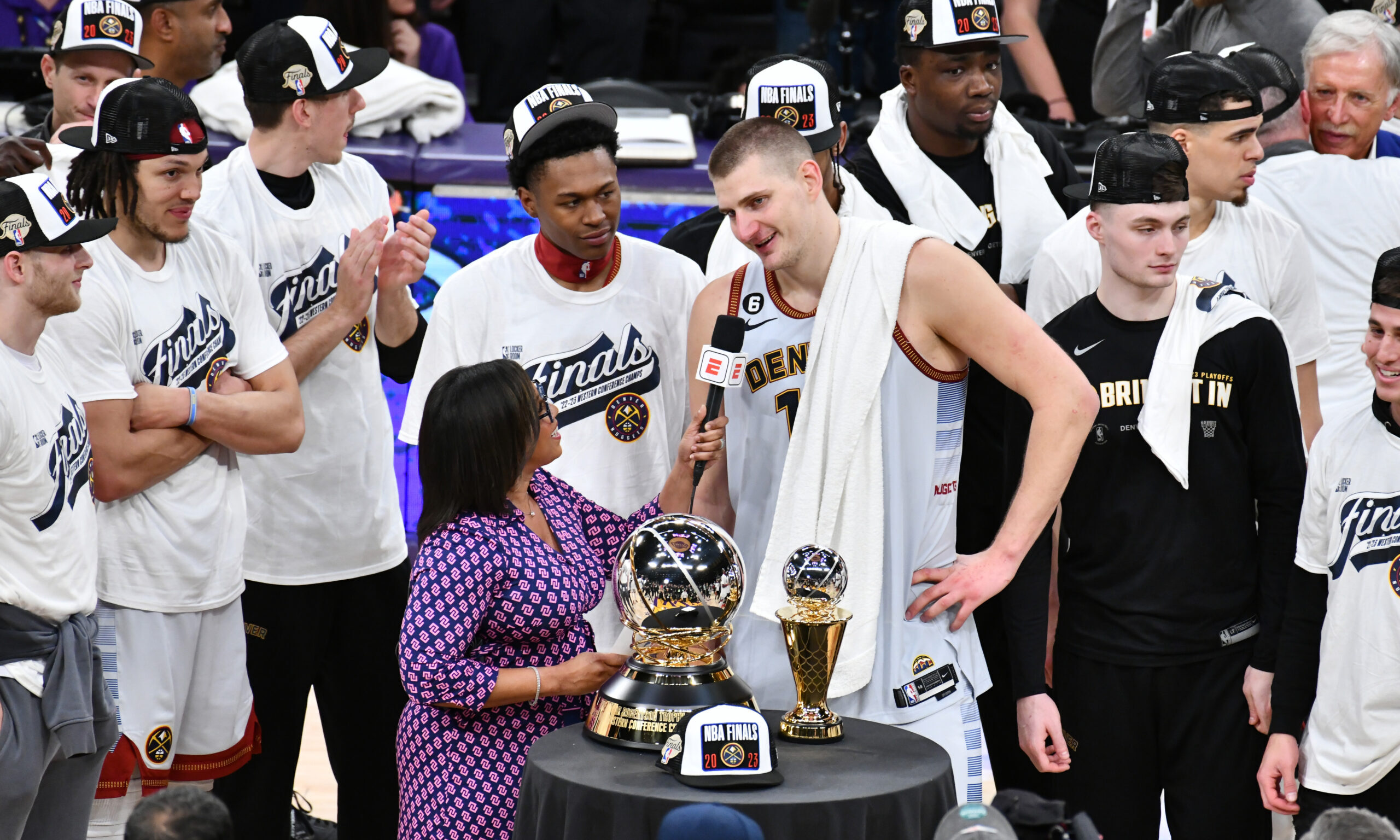 Nikola Jokic of the Denver Nuggets...