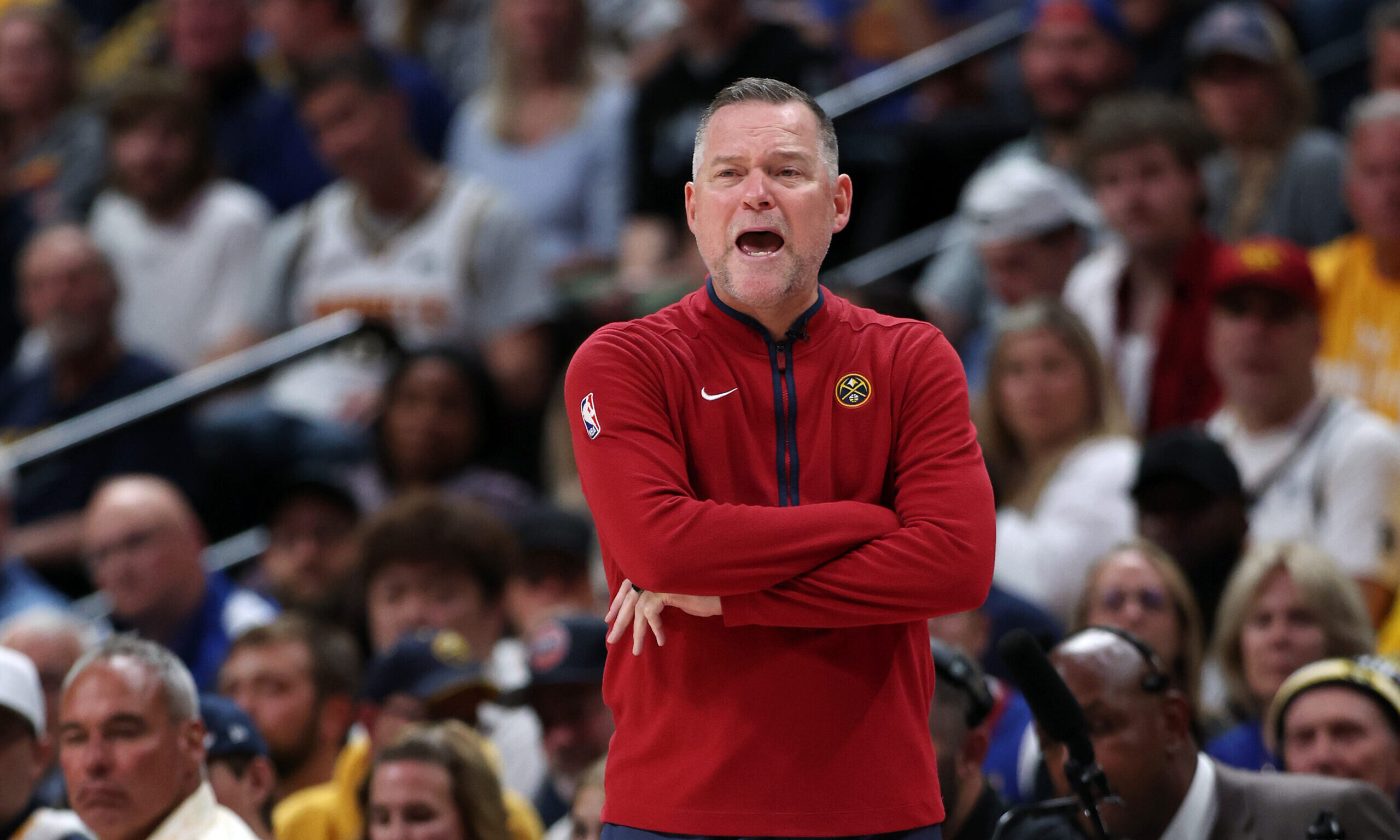 Head coach Michael Malone of the Denver Nuggets...