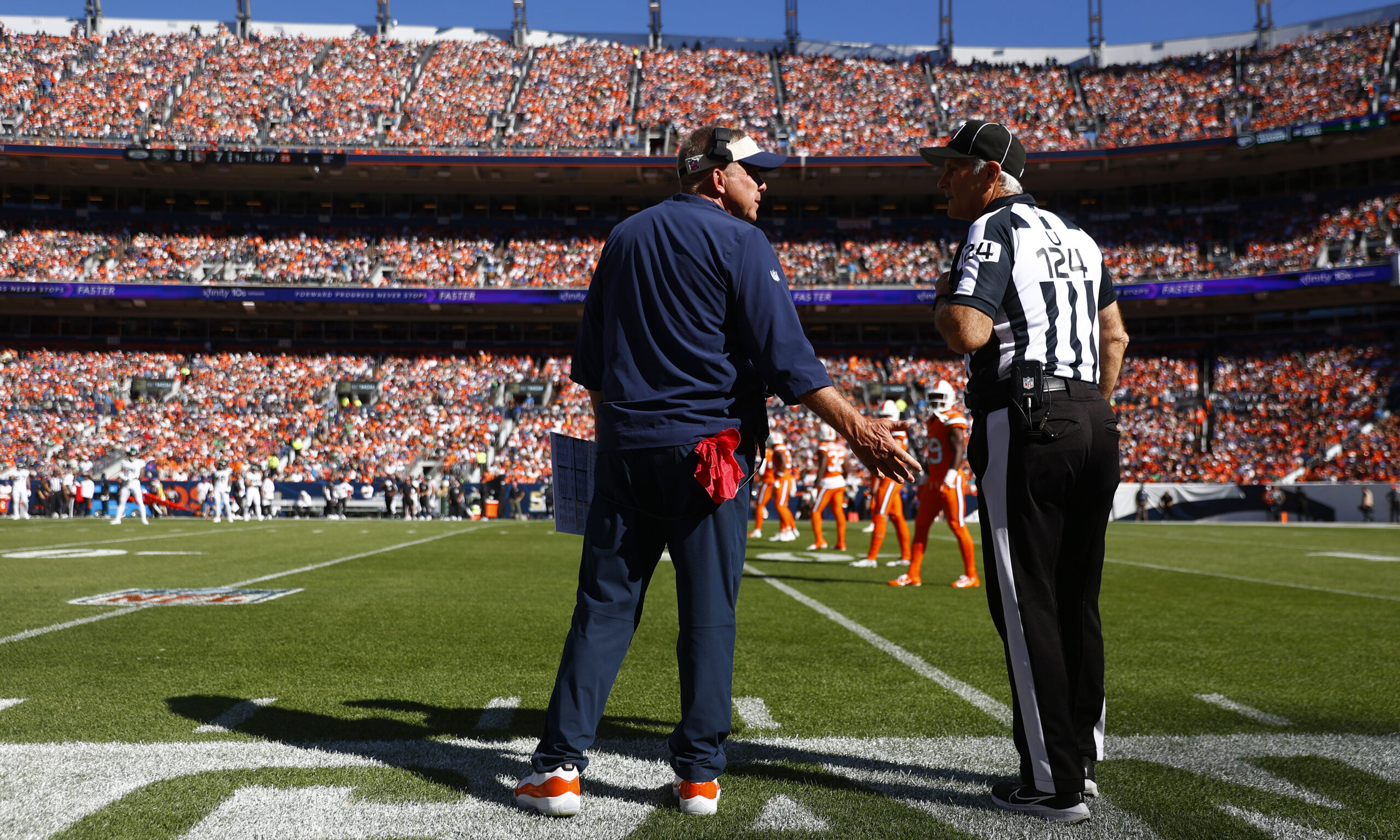 Sean Payton of the Denver Broncos...