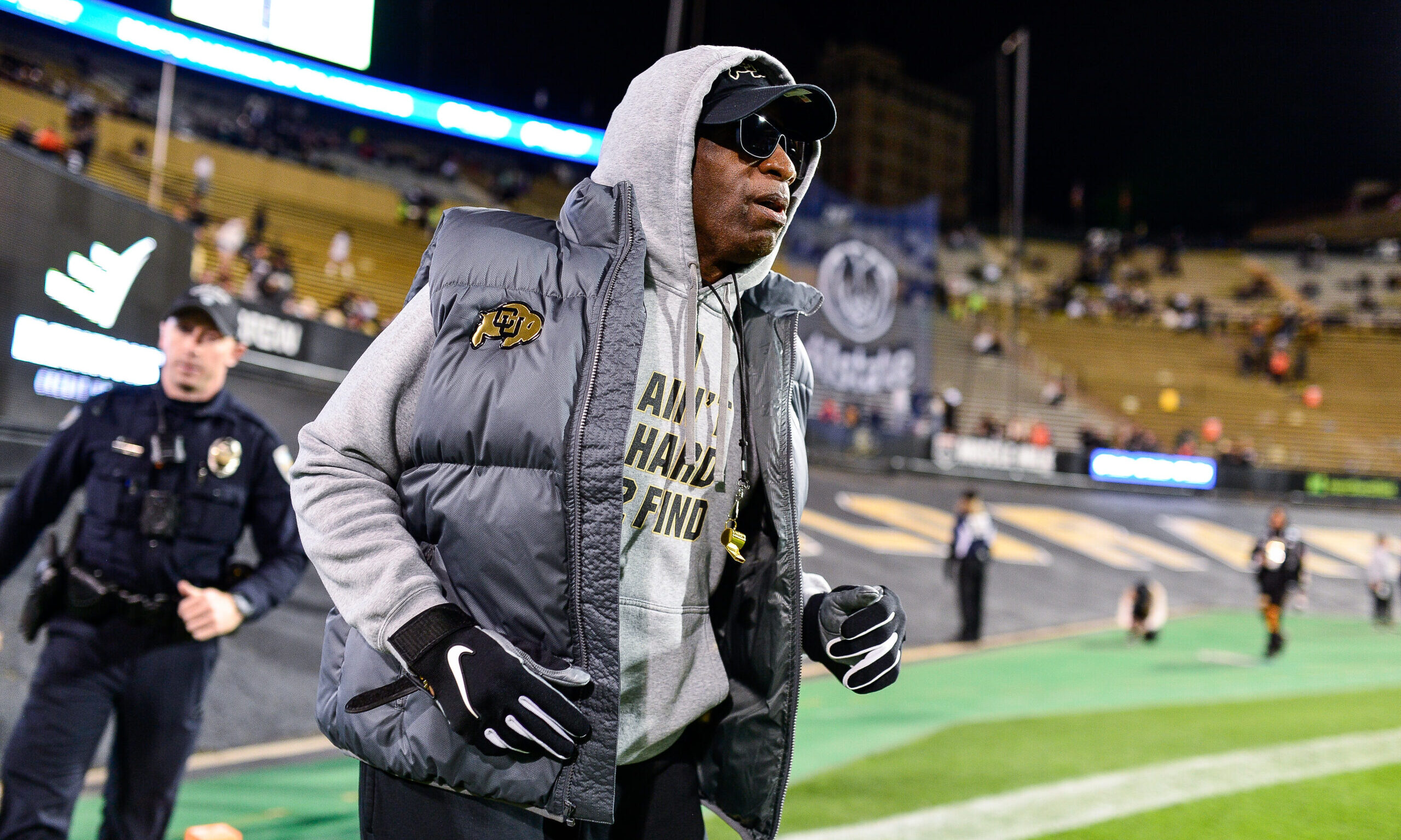 Deion Sanders of the Colorado Buffaloes...