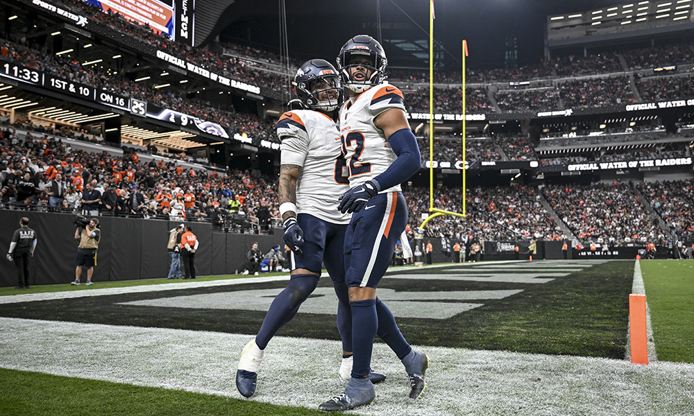 Broncos safeties P.J. Locke and Brandon Jones...